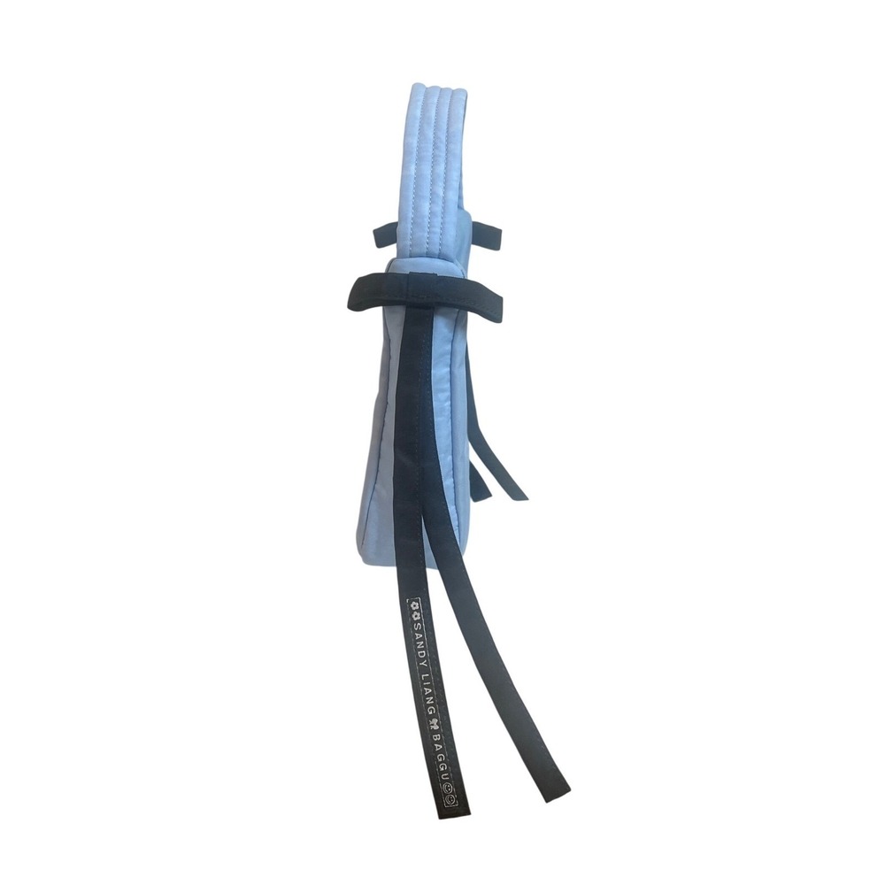 Sandy Liang x Baggu Small Nylon Crescent Bag Light Blue Bows Limited Edition - Picture 3 of 12